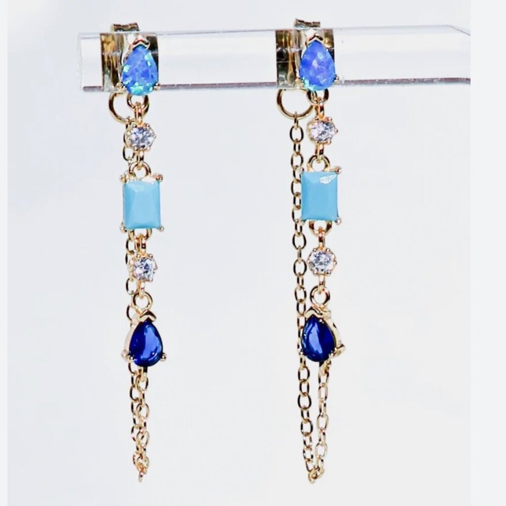 DROPLET EARRINGS- TURQUOISE